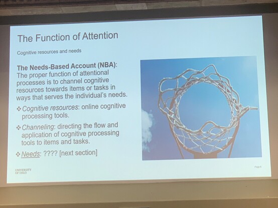 The sketch of the needs based account of attention