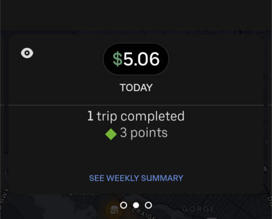 Uber eats first delivery pay of 5 bucks