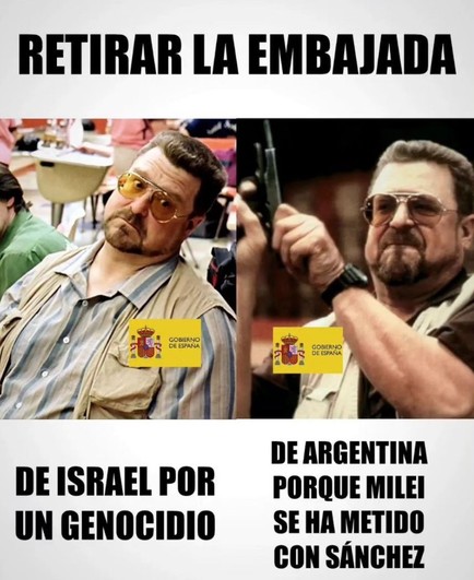 Embajada de Israel vs embajada de Argentina.