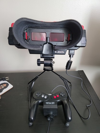 Virtual Boy console front view