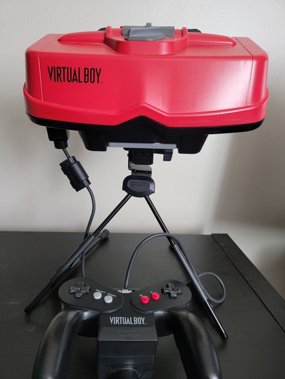 Virtual Boy console back