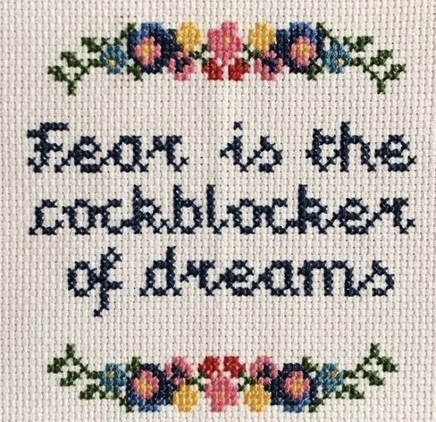 Fear is the cochblocker of dreams