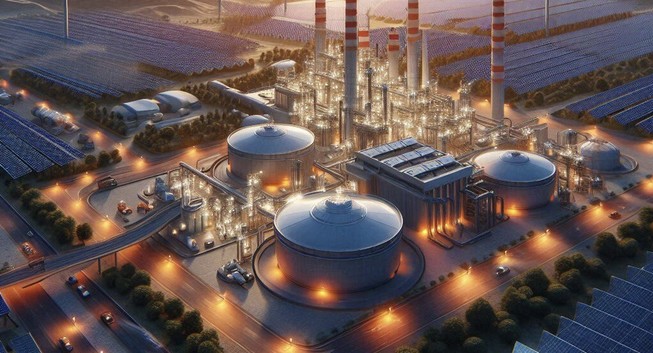 Begin operations using a thermal storage device to allow the plant to operate around the clock. The new plant is slated to produce several thousand liters of fuel a year.