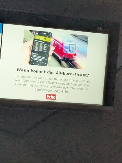 Screenshot: Wann kommt das 49-Euro-Ticket? Das sogenannte Deutschlandticket soll im Mai 2023 als Nachfolger des 9-Euro-Tickets eingeführt werden.