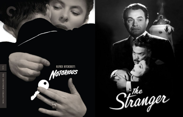 2 movie posters: Notorious and The Stranger.