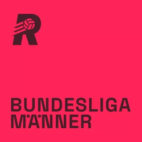 Episodenbild der Rasenfunk Schlusskonferenz für die Männer Bundesliga. rotes Quadrat, in der oberen rechten Ecke ein R mit stilisiertem Fußball, unten steht in zwei Zeilen über die gesamte Breite 