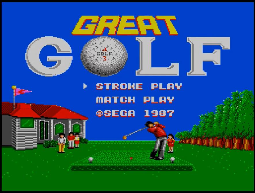 Title screen of Great Golf for Sega Master System