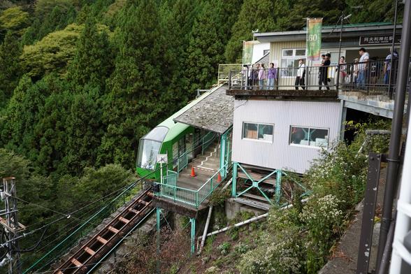 Obere Standseilbahnstation am Oyama