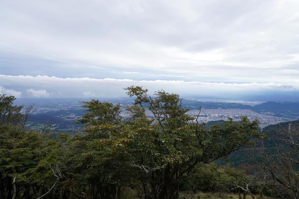 Blick vom Oyama nach Süden auf halbem Wege