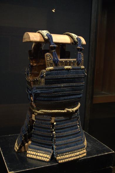 Samurai-Rüstung in der Samurai-Ausstellung