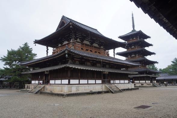 Haupthalle und Pagode des Horyu-ji
