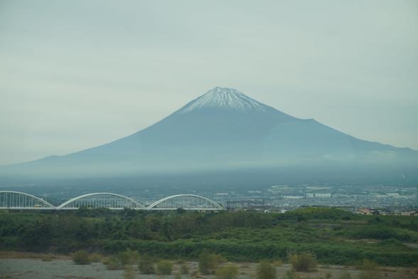 Fuji vom Shinkansen aus gesehen