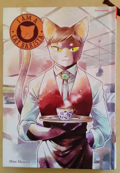 Titelbild des Mangas mit Kater-Barrista